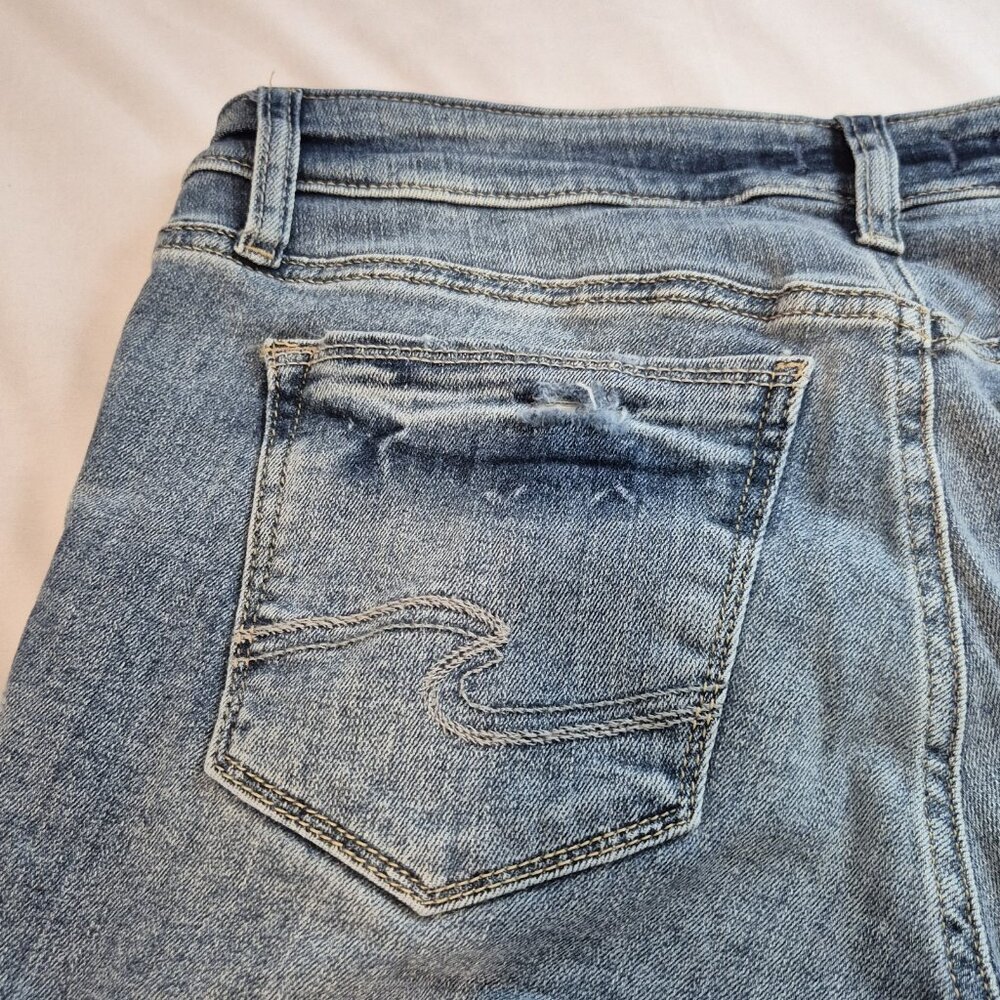 Silver Jeans Women's Jeans Size 28 L 29 Elyse Curvy Fit Mid Rise Skinny Leg  (62 - Picture 13 of 14